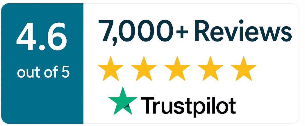 7,000+ Reviews on Trustpilot