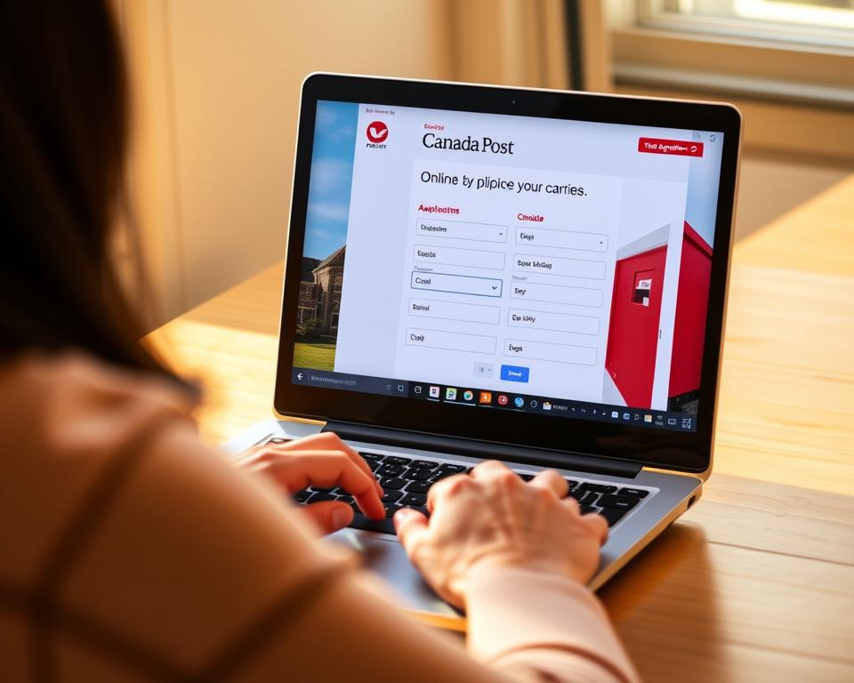 Canada Post online application process