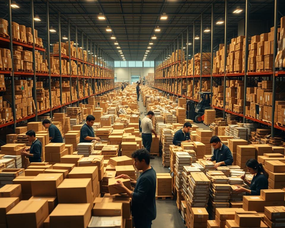 Lavorare da Amazon come addetto allo smistamento pacchi