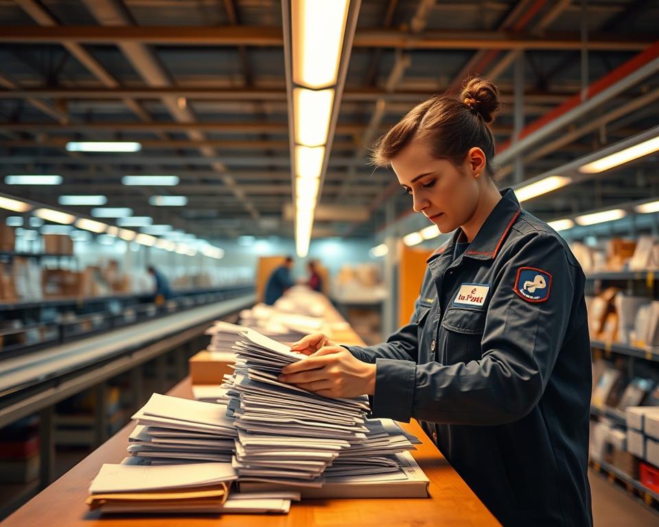 Travailler chez La Poste comme agent de tri