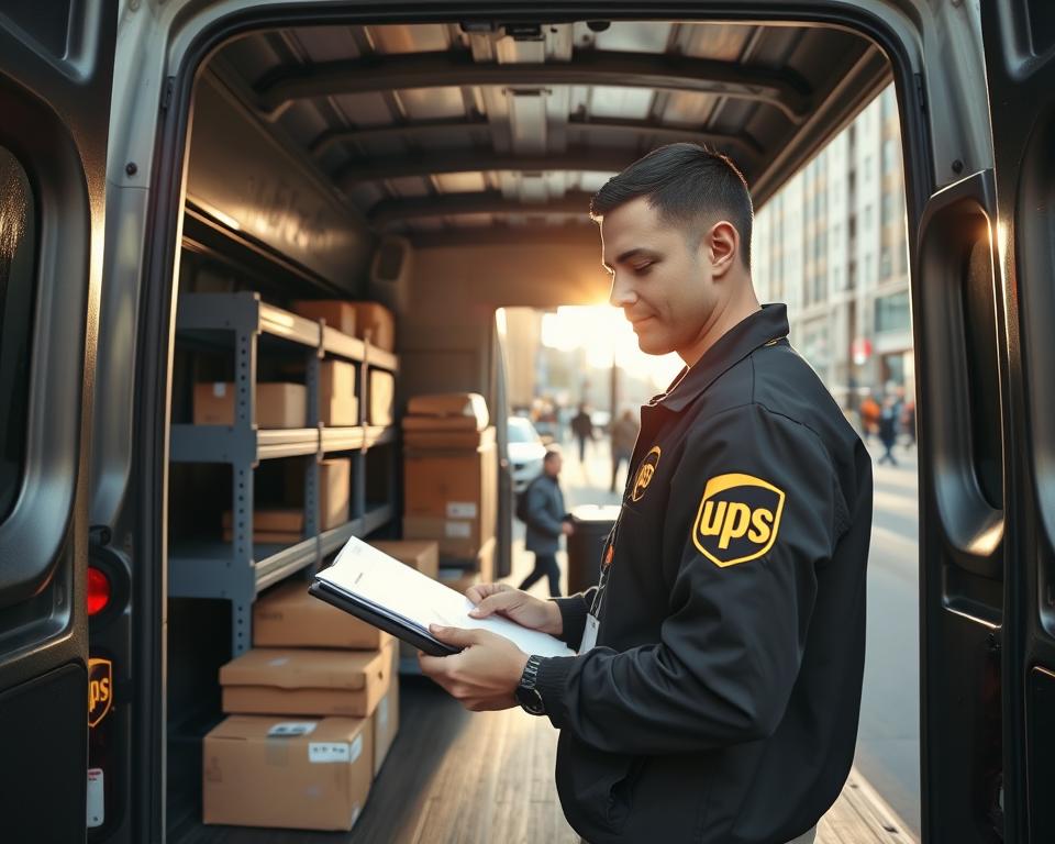 UPS delivery driver daily life