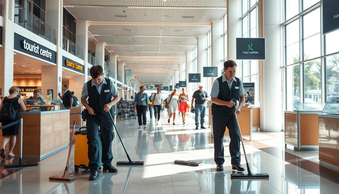 schoonmaak toeristisch centrum